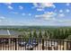 Relaxing terrace with outdoor seating areas, dining, and a view of the surrounding green landscape at 2700 Paces Ferry Se Rd # 202, Atlanta, GA 30339