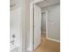 Bright bathroom showcasing a white shower and doorway to another room at 789 Third St, Stone Mountain, GA 30083