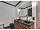 Modern bathroom featuring double sinks, stylish fixtures, and contemporary design at 1722 San Gabriel Ave, Decatur, GA 30032