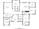 Detailed floor plan showcases the layout of this 4200 sq ft home, highlighting bedroom and Gathering room sizes at 481 Saddle Ridge Dr, Lawrenceville, GA 30046