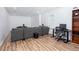 Inviting finished basement with entertainment area, and office desk at 58 Parkside Cir, Marietta, GA 30068