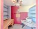 Home office with built-in shelving units and desk space at 70 Heritage Way, Covington, GA 30016