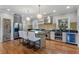Kitchen with a wine fridge, stainless steel appliances and seating at the island at 1066 High Point Ne Dr, Atlanta, GA 30306