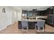 Beautiful kitchen with granite countertops, dark cabinets and stainless steel appliances at 251 Parc Dr, Canton, GA 30114