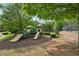 View of a playground with slides, climbing structures, and mature trees at 251 Parc Dr, Canton, GA 30114