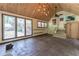 Bright living room featuring wood ceiling, ample natural light, and modern finishes at 1652 Weymouth Ct, Tucker, GA 30084
