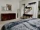 This bedroom boasts carpeted floors, stylish furnishings, and decor at 2945 Dogwood Creek Parkway, Duluth, GA 30096