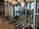 The state-of-the-art fitness center offers diverse equipment for a comprehensive workout experience with cityscape views at 1080 Peachtree Ne St # 2915, Atlanta, GA 30309