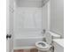 Bathroom with tub and shower combination and tile floor at 5509 Covent Way, Lithonia, GA 30058