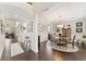 Inviting Dining room featuring dark wood floors, and decorative molding at 1972 Clovercroft Rd, Acworth, GA 30101