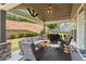 Outdoor patio featuring comfortable seating and a grill at 1972 Clovercroft Rd, Acworth, GA 30101
