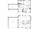 Detailed floor plan showcasing the layout of the home's first and second floors at 617 Kyles Cir, Hiram, GA 30141
