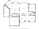 Main floor plan showcasing kitchen, living room, dining room, and garage layout at 2020 Windermere Xing, Cumming, GA 30041