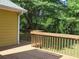 Wooden back deck and view of the backyard at 2460 Due West Nw Cir, Kennesaw, GA 30152