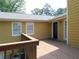Wooden back deck and view of the backyard at 2460 Due West Nw Cir, Kennesaw, GA 30152