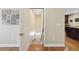 Basement access with window and a door leading to the main house interior at 2460 Due West Nw Cir, Kennesaw, GA 30152