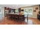 Gourmet kitchen with a spacious center island and seating for multiple people at 2460 Due West Nw Cir, Kennesaw, GA 30152