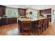 Large kitchen island with seating and plenty of counter space at 2460 Due West Nw Cir, Kennesaw, GA 30152