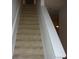 Carpeted stairway with white railing at 2502 Walden Lake Dr, Decatur, GA 30035