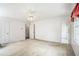 Spacious bedroom featuring neutral carpet, a ceiling fan, and plenty of natural light from the windows at 2855 Cedar Canyon Ct, Atlanta, GA 30345