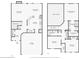 Detailed floor plan showcasing the layout of the home's two floors, including room dimensions at 607 Tall Timbers, Woodstock, GA 30188
