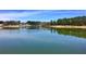 Scenic view of a tranquil lake surrounded by lush greenery and trees under a blue sky at 1406 Lucan Nw Ln # Wc221, Lawrenceville, GA 30043