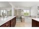 Bright bathroom featuring double vanity, soaking tub, and tiled shower at 2513 Friar Tuck Se Ln # 1, Atlanta, GA 30339