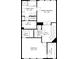 Upstairs floor plan shows primary bedroom, bath, bedroom, and laundry room at 2513 Friar Tuck Se Ln # 1, Atlanta, GA 30339