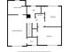Second floor plan showing the bedrooms, baths, laundry room, and walk in closet at 3078 Milford Chase Sw, Marietta, GA 30008