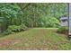 Expansive backyard with mature trees and open grassy area at 200 Dogwood Dr, Canton, GA 30114