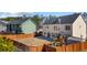Large backyard with a privacy fence, mature trees, a play-set, and patio space for outdoor entertaining at 2430 Redbud Meadow Ln, Douglasville, GA 30135