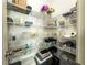 Organized pantry with wire shelving and clear storage containers at 3318 Sardis Bend Dr, Buford, GA 30519