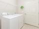 Bright laundry room equipped with a washer and dryer set at 1555 Water Vista Ct # 4102, Cumming, GA 30041