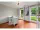 Bright office space featuring hardwood floors, large windows, and a modern desk at 4504 Reva Ne Way, Marietta, GA 30066