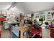 Large workshop featuring a work table and storage for tools and project supplies at 4504 Reva Ne Way, Marietta, GA 30066