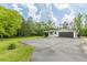 Ranch home featuring large driveway, two car garage, and lush landscaping at 218 Ward Rd, Ellenwood, GA 30294