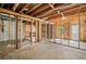 Unfinished basement showcasing the framing, utilities, and potential for customization at 1489 Kolb Ridge Sw Dr, Marietta, GA 30008