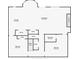 Floor plan showcasing the layout of the kitchen, living room, bedrooms, and bathrooms at 210 Little River Farms Trl, Canton, GA 30115