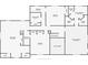 Second-floor plan featuring bedrooms, bathrooms, laundry room, and bonus room layout at 210 Little River Farms Trl, Canton, GA 30115