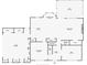 Detailed first-floor plan showcasing the layout of the kitchen, living room, and garage at 210 Little River Farms Trl, Canton, GA 30115