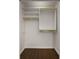 Organized closet features shelving and hanging rods for efficient storage at 1260 Heards Ferry Rd, Sandy Springs, GA 30328