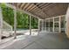 Large covered patio with pool view at 1260 Heards Ferry Rd, Sandy Springs, GA 30328