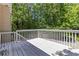 Overhead view of a white wooden deck perfect for relaxing and enjoying the outdoors at 1620 Concord Meadows Dr, Smyrna, GA 30082