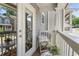 Charming balcony with seating and serene views at 2015 Liberty Nw Ct, Atlanta, GA 30318