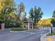 Private community gatehouse with well-maintained landscaping, ensuring security and exclusivity at 2015 Liberty Nw Ct, Atlanta, GA 30318