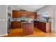 Well-equipped kitchen with an island, stainless steel appliances, and hardwood floors at 2015 Liberty Nw Ct, Atlanta, GA 30318