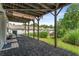 This covered patio offers outdoor living space with a view of the backyard at 2015 Liberty Nw Ct, Atlanta, GA 30318