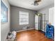 Well-lit bedroom with hardwood floors and neutral-colored walls at 4361 Kimball Rd, Atlanta, GA 30331