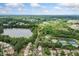 This aerial view of the community highlights the lake, tennis courts, and lush landscaping at 501 White Oak Path, Canton, GA 30115