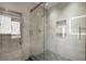 Contemporary shower with glass enclosure, rainfall showerhead, and tiled niche at 2300 Harbersham Marina Rd # 102, Cumming, GA 30041